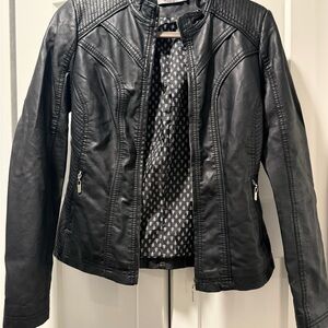 Women's Black Leather Jacket